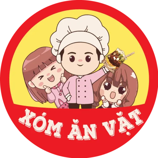 Logo Xóm Ăn Vặt